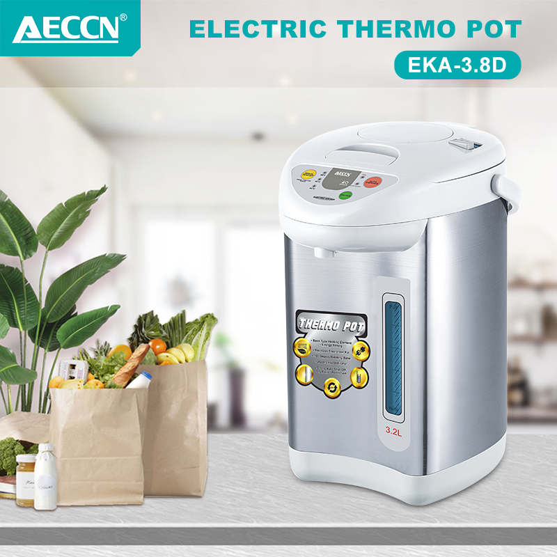  AECCN 3.8D 5L 6L 680W LCD डिस्प्ले चाइल्डलॉक ड्राई बॉयलिंग प्रोटेक्शन टाइमर सेटिंग स्मार्ट घरेलू उपकरण थर्मस पॉट घर में उपयोग के लिए